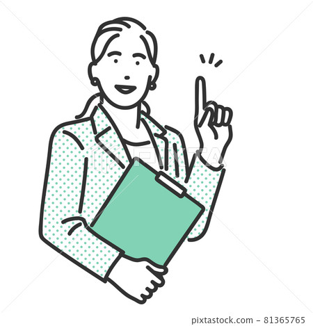 Illustration material of a consultant who analyzes data Illustration material of a consultant who analyzes data 81365765