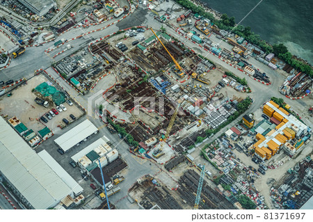Hong Kong construction site image Hong Kong construction site image 81371697