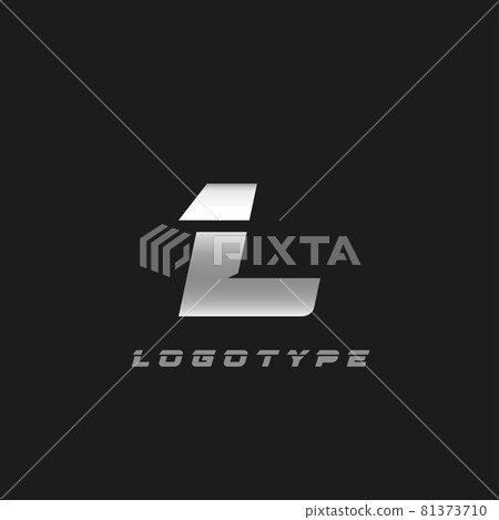 Blade silver letter L, bold italic cropped monogram. Aluminium iron metallic vector emblem for auto repair shop or automotive and race service modern logo. Blade silver letter L, bold italic cropped monogram. Aluminium iron metallic vector emblem for auto repair shop or automotive and race service modern logo. 81373710