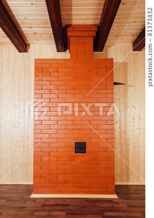 brick stove in wooden house brick stove in wooden house 81373832