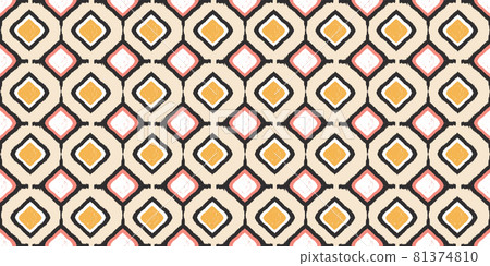 Ethnic geometric pattern vector design for traditional background of raw materials or garments or wraps or batik. 81374810