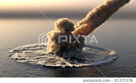 Meteorite falls into the ocean 81375376