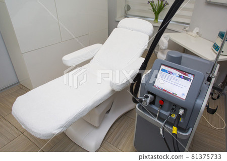 Laser epilation equipment in modern cosmetology clinic hair removal. Laser epilation equipment in modern cosmetology clinic hair removal. 81375733