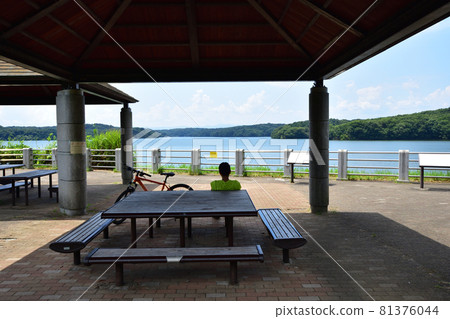 Yamaguchi Reservoir and Murayama Reservoir and surrounding scenery 81376044