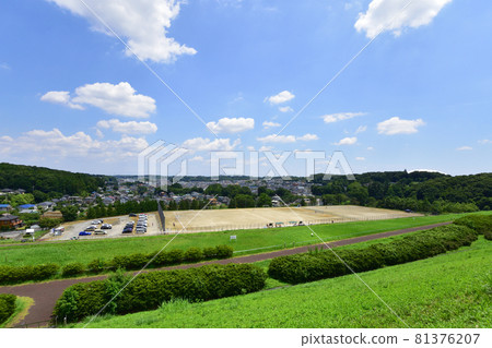Yamaguchi Reservoir and Murayama Reservoir and surrounding scenery Yamaguchi Reservoir and Murayama Reservoir and surrounding scenery 81376207