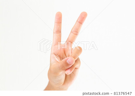 Children's hands white background Children's hands white background 81376547