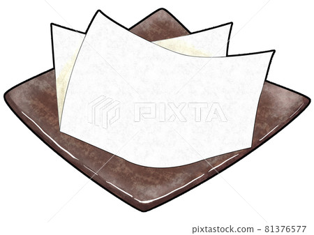 Tempura paper and plate with main line 81376577