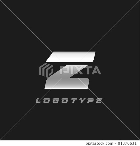 Blade silver letter Z, bold italic cropped monogram. Aluminium iron metallic vector emblem for auto repair shop or automotive and race service modern logo. Blade silver letter Z, bold italic cropped monogram. Aluminium iron metallic vector emblem for auto repair shop or automotive and race service modern logo. 81376631