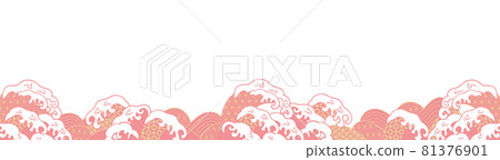 Wave illustration background Wave illustration background 81376901