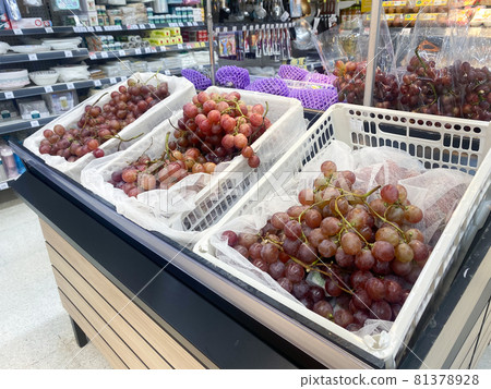 Tesco lotus,THAILAND- August 25, 2021 : Shelves or baskets of various fresh fruits and vegetables are arranged neatly, Fresh vegetables or fruit, Organic food, Large supermarket with Thailand people. Tesco lotus,THAILAND- August 25, 2021 : Shelves or baskets of various fresh fruits and vegetables are arranged neatly, Fresh vegetables or fruit, Organic food, Large supermarket with Thailand people. 81378928