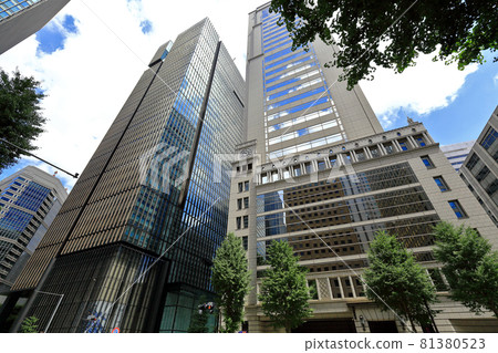 Tokyo Marunouchi Cityscape Otemachi Tower and Otemachi Nomura Building Tokyo Marunouchi Cityscape Otemachi Tower and Otemachi Nomura Building 81380523