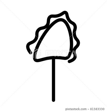 Black and white template tree icon. Vector symbol sign isolated on white background. Trees flat line icons set. Plants, landscape design. Business idea concept Black and white template tree icon. Vector symbol sign isolated on white background. Trees flat line icons set. Plants, landscape design. Business idea concept 81383330