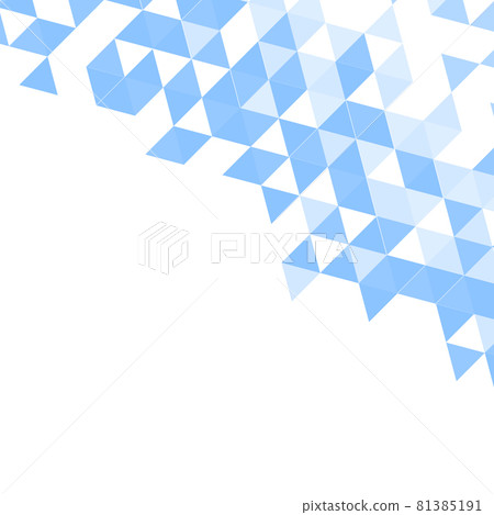 Polygonal blue mosaic background. Abstract low poly vector illustration. Triangular pattern, copy space. Template geometric business design with triangle for poster, banner, card, flyer 81385191