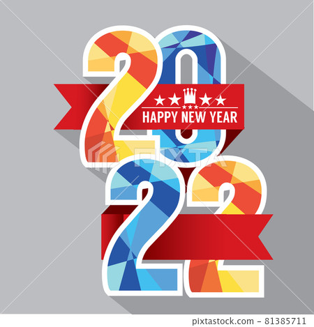 2022 Label Badge Vector Illustration. 2022 Label Badge Vector Illustration. 81385711