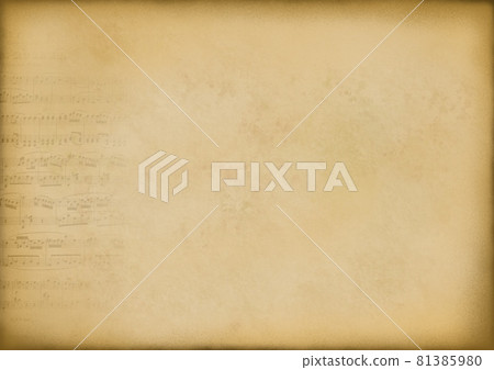 Antique paper sheet music (Mozart) 81385980