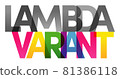 LAMBDA VARIANT Colored rainbow text 81386118