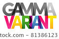 GAMMA VARIANT Colored rainbow text 81386123