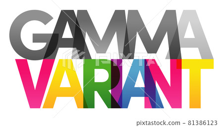 GAMMA VARIANT Colored rainbow text 81386123