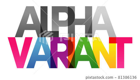 ALPHA VARIANT Colored rainbow text ALPHA VARIANT Colored rainbow text 81386136
