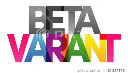 BETA VARIANT Colored rainbow text BETA VARIANT Colored rainbow text 81386152