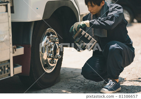 Truck wheel chock 81386657