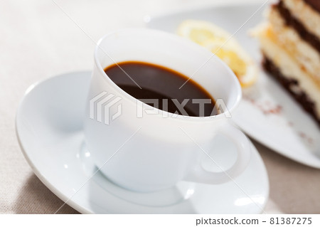Coffee with chocolate dessert Coffee with chocolate dessert 81387275