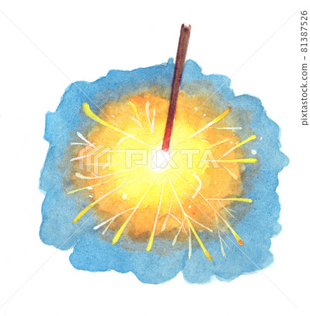 Watercolor: Sparkler 81387526