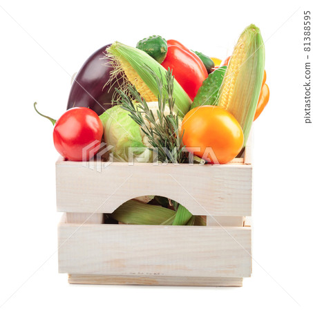 Various fresh vegetables isolated on a white background. Various fresh vegetables isolated on a white background. 81388595