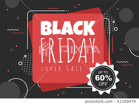 Black Friday Give Big Discount Sale For All... - Stock Illustration ...