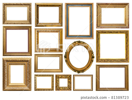 old golden vintage frame old golden vintage frame 81389723