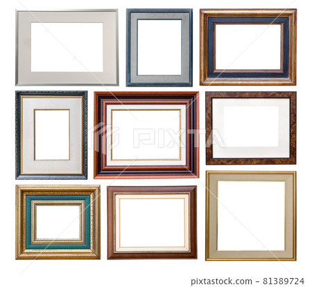 vintage frames with passepartout 81389724