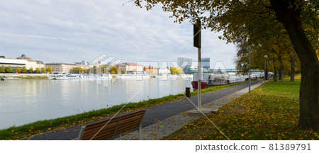 Panorama of Bratislava with Danube Panorama of Bratislava with Danube 81389791