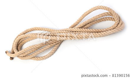 Rope close-up on a white Rope close-up on a white 81390156