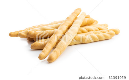 Grissini sticks. Traditional italian bread sticks. 81391959