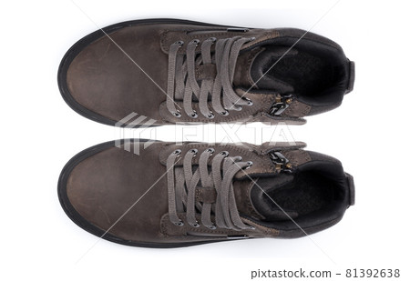 shoes isolated on white background. top view. 81392638