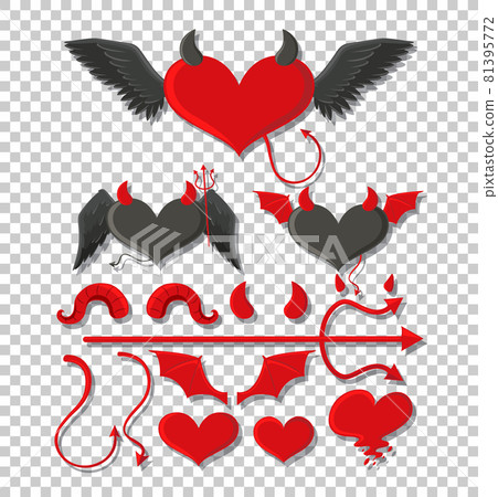 Devil and angel design elements Devil and angel design elements 81395772