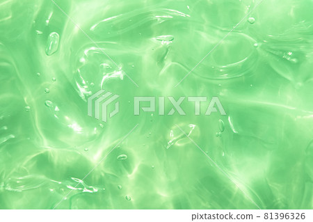 Green water Aloe Vera gel smudged texture 81396326