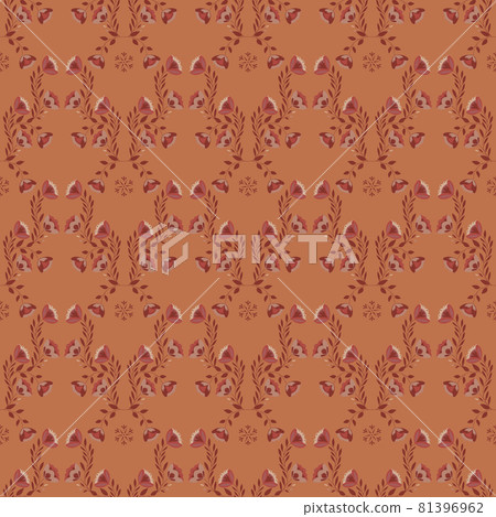 Beautiful Seamless Pattern with Flowers 81396962