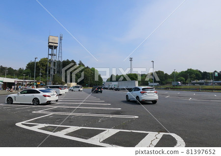 Parking area of highway Parking area of highway 81397652