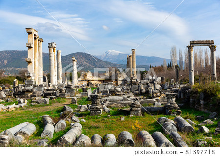 Ruins of Sanctuary of Aphrodite in ancient Aphrodisias, Turkey Ruins of Sanctuary of Aphrodite in ancient Aphrodisias, Turkey 81397718