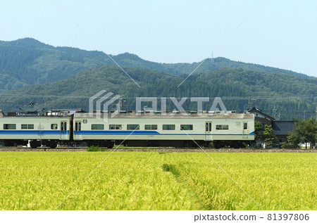 北陸本線 五十鈴-福岡 JR 西 419 系列 D01 編隊 ③ 雲葉 411-1（敦賀）山邊 81397806