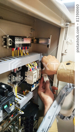 Distribution board control panel wiring work 81398660