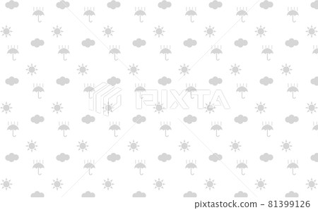 天氣圖標圖案晴天/陰天/雨天 淺灰色（單色） 81399126