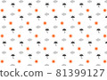 Weather icon pattern Sunny / cloudy / rain color 81399127