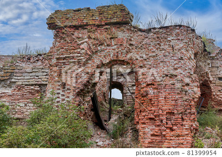 A destroyed brick building on the territory of the Oreshek fortress A destroyed brick building on the territory of the Oreshek fortress 81399954