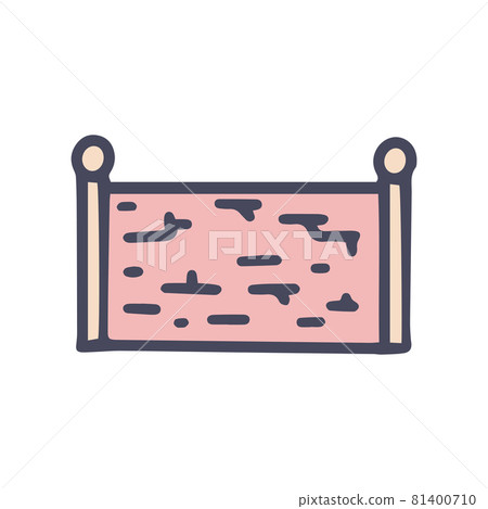 brick fence color vector doodle simple icon 81400710