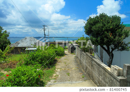沖繩宮古群島大神島的風景 81400745