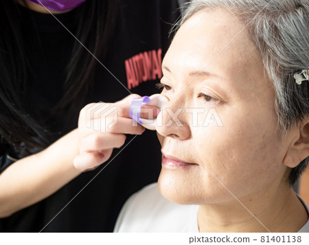 The transformation of a mature female descendant of a young woman. 81401138
