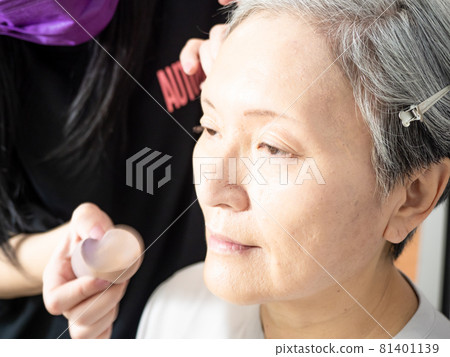 The transformation of a mature female descendant of a young woman. 81401139