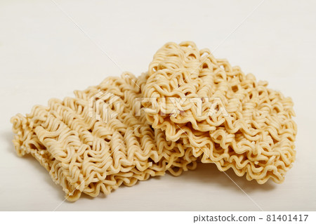instant noodles on a white background 81401417